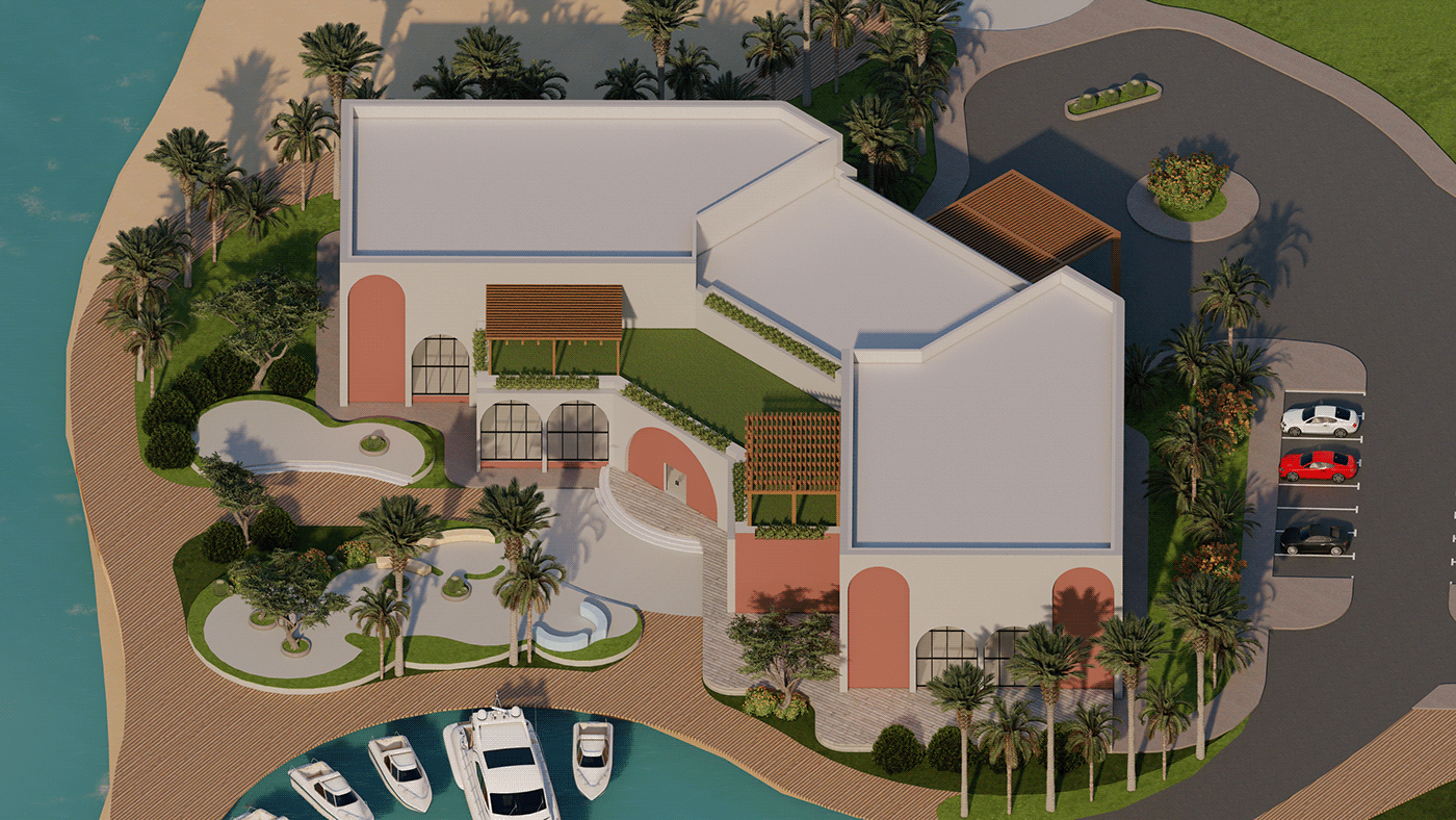 resort luxury residential compound Urban Design Landscape architecture Boutique Hotel Clubhouse marina