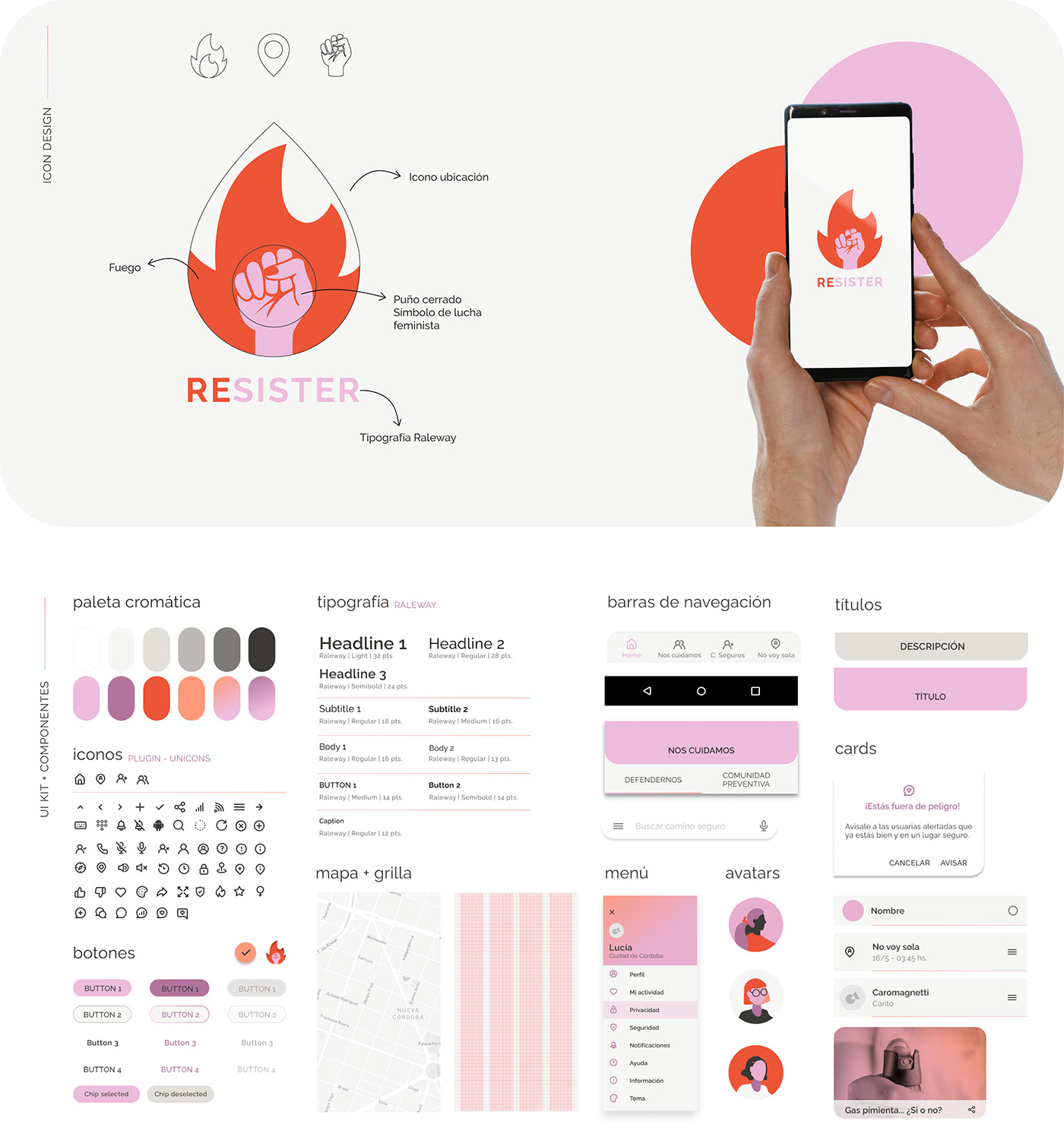 app Appdesign application design designer feminism Figma mobile design ux uxui