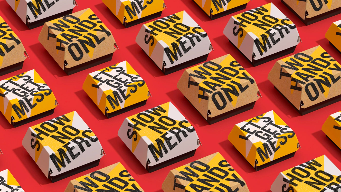 art direction  brand brand identity branding  Fast food graphic design  ILLUSTRATION  Packaging restaurant Hardees