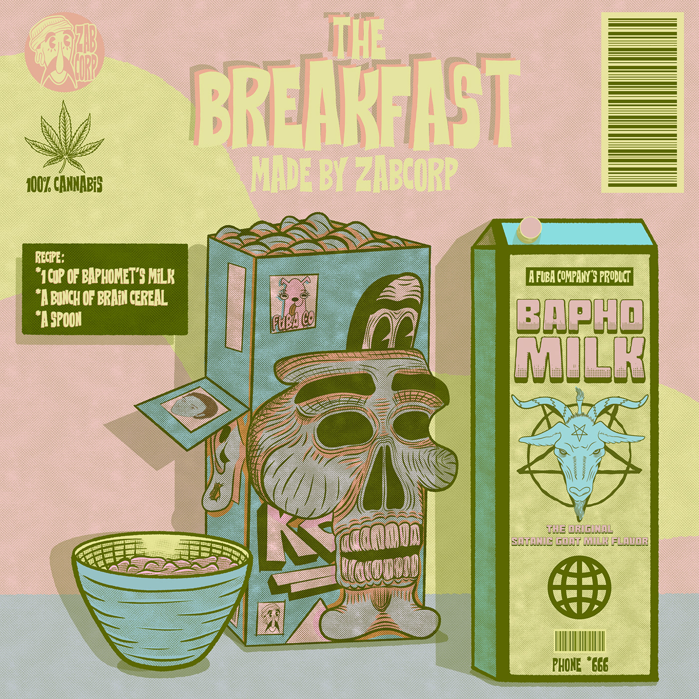 Cover Art Portifólio ILLUSTRATION  designs Cereal milk bowl cup recipe breakfast Logo Design logofolio Drawing  comics marketing   product design  hq Shirt Stamp арт