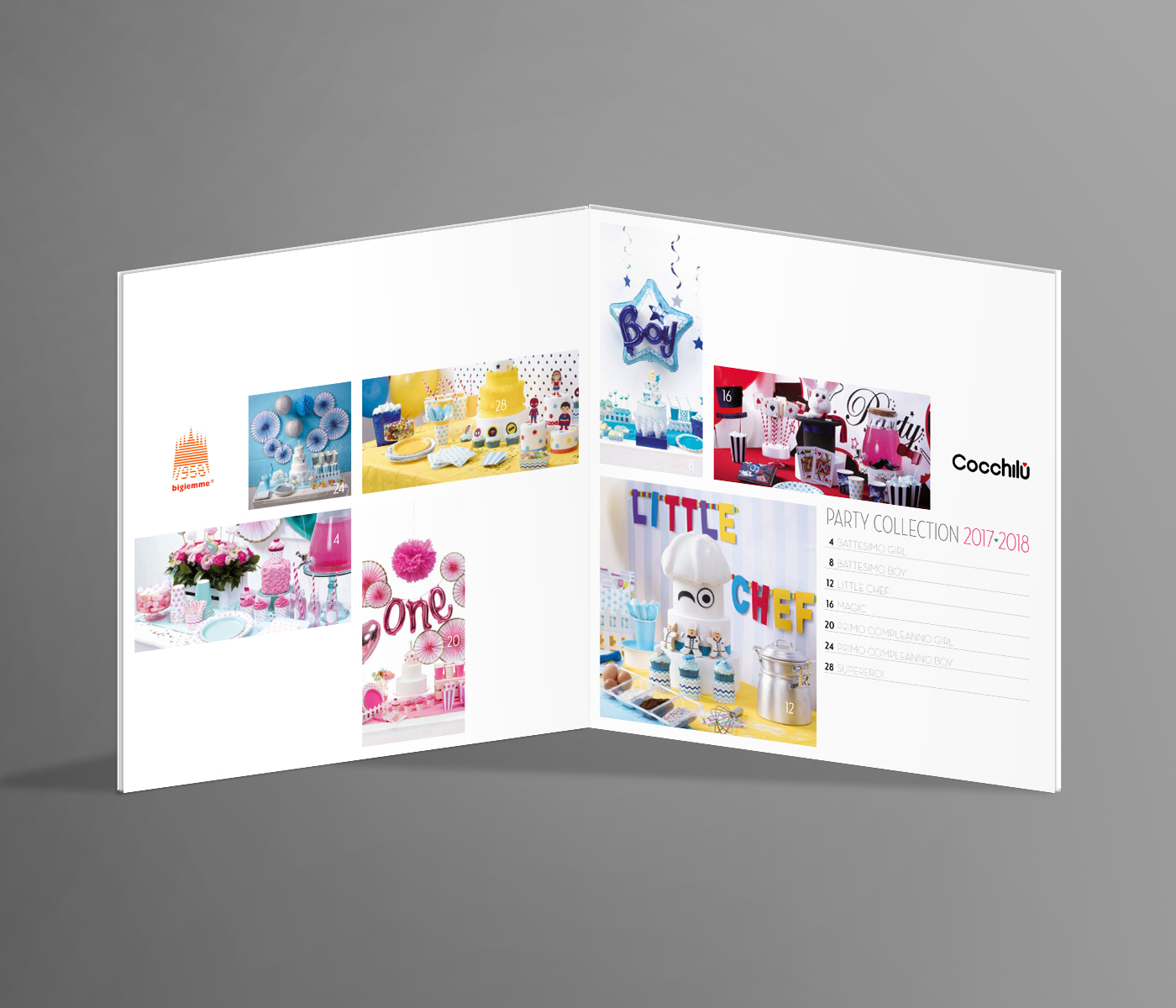 party brochure Catalogue Stationery partyware catalog Birthday Baby Shower graphic