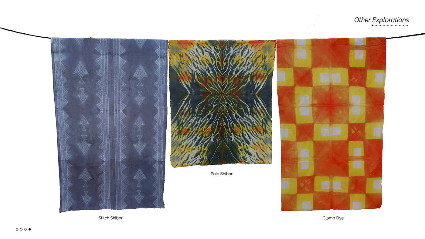 Fashion  portfolio Fashion Designer fashion design apparel Embroidery surface Tie Dye Design Project