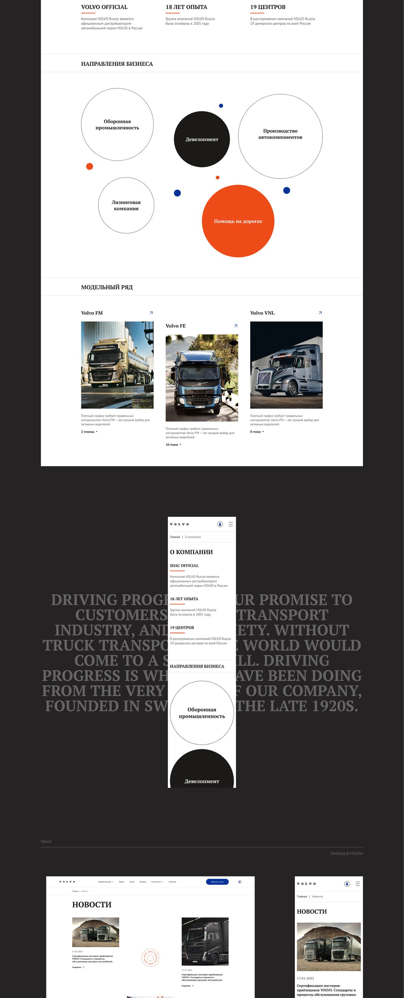 Auto car concept Minimalism Truck trucks uprock Vehicle Volvo Web Design 