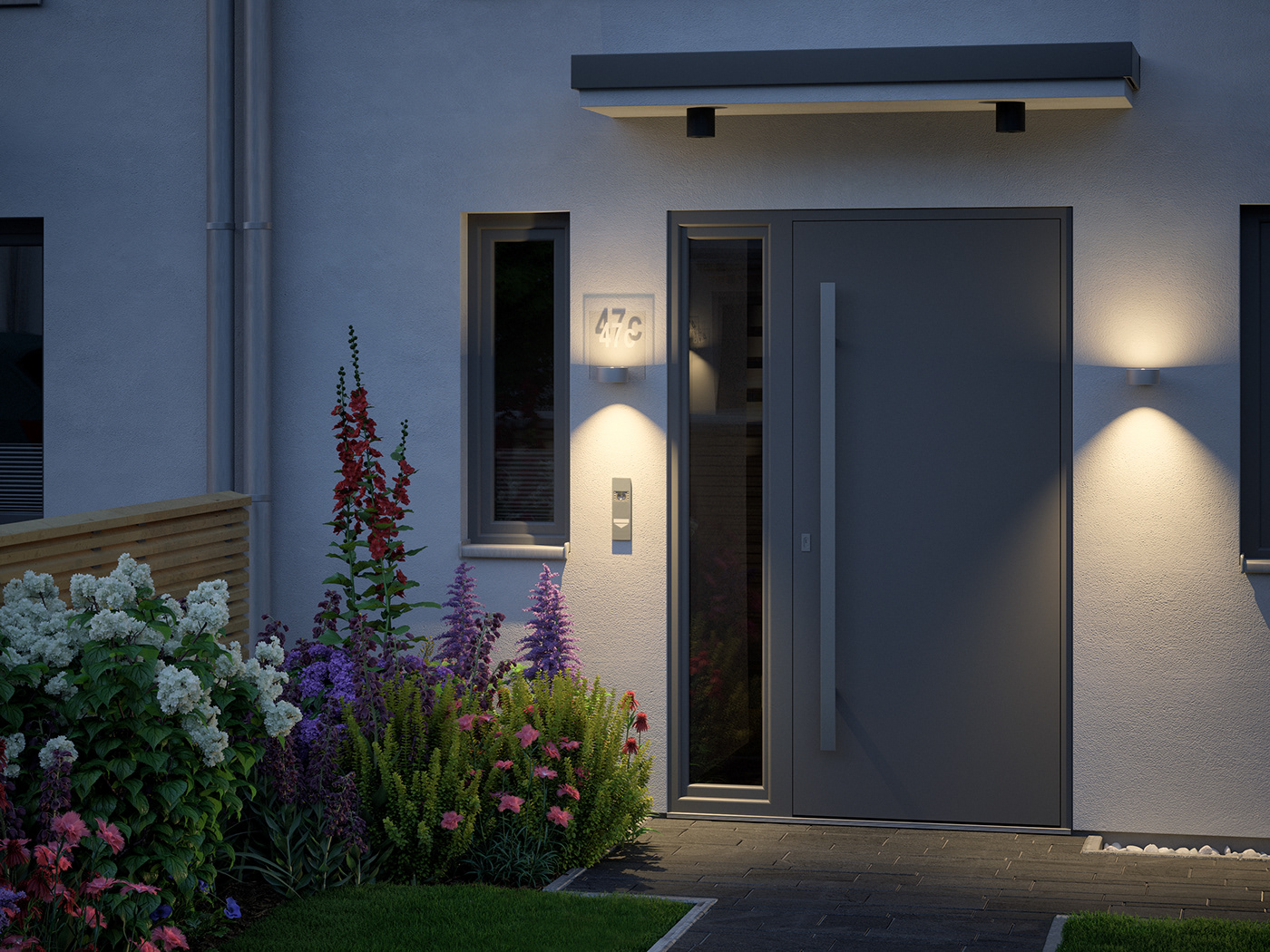 Paulmann Licht GmbH bildform bildformagentur 3D all3d virtual garden Reihenhaus light Beleuchtung