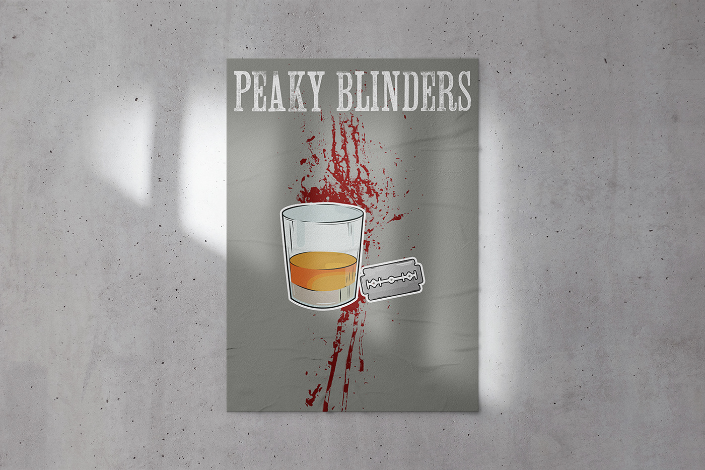 grunge ILLUSTRATION  Illustrative minimal Peaky Blinders poster tommy shelby tv series