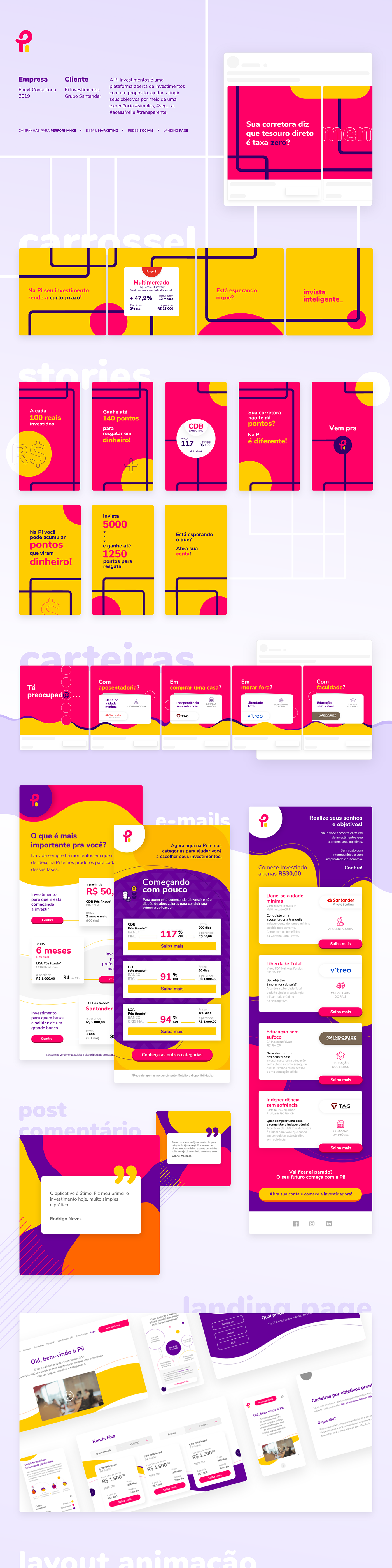 e-mail design Performance digital social midia UI marketing   criação Investimentos