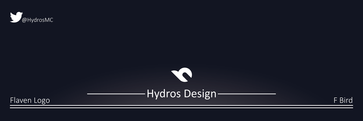 F logo bird oiseau logo design Hydros flaven