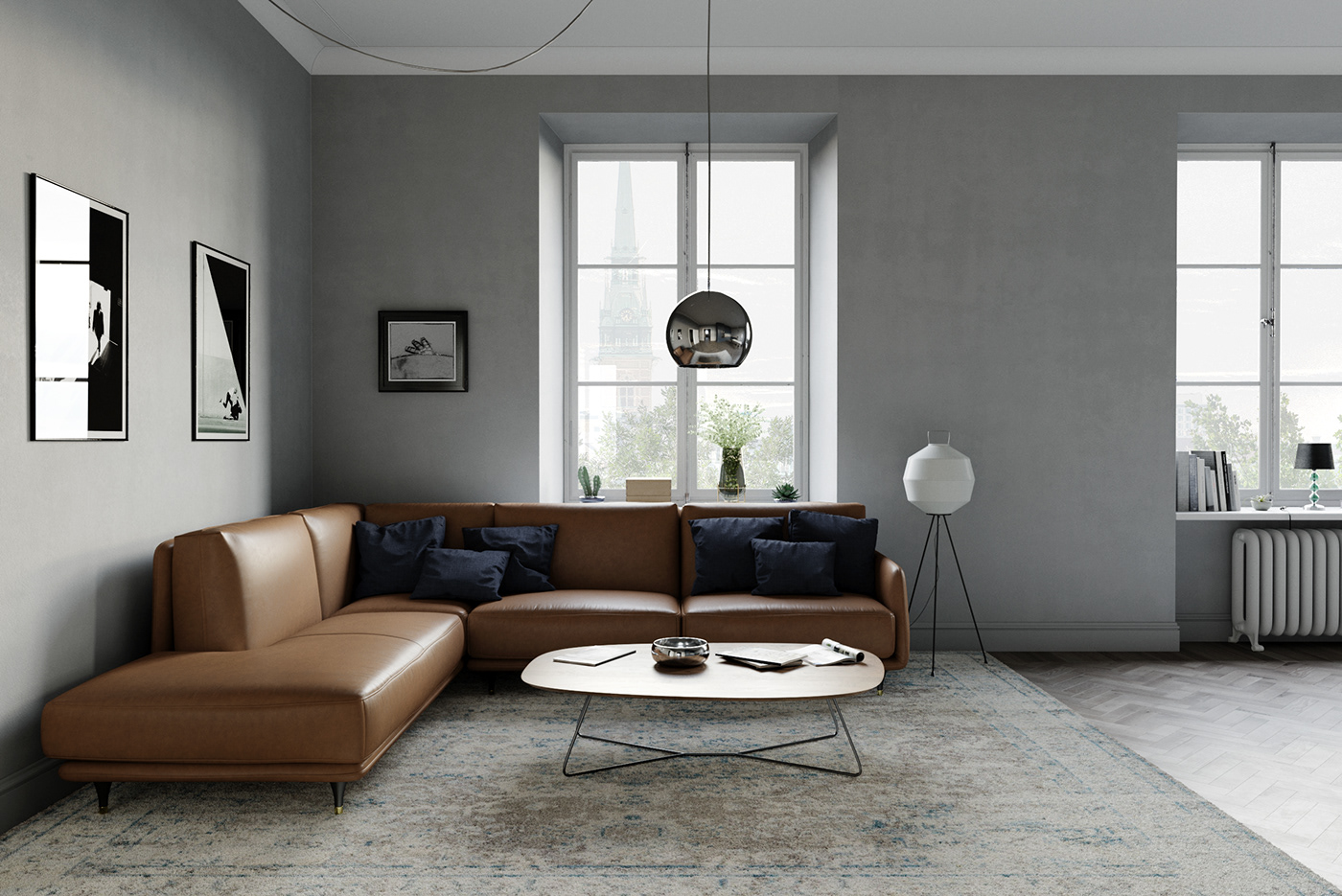 3ds max apartment design FStorm Interior interior design  Render Scandinavian