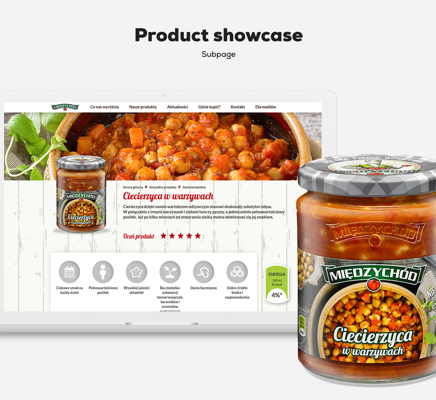 UI ux design graphic Responsive Food 