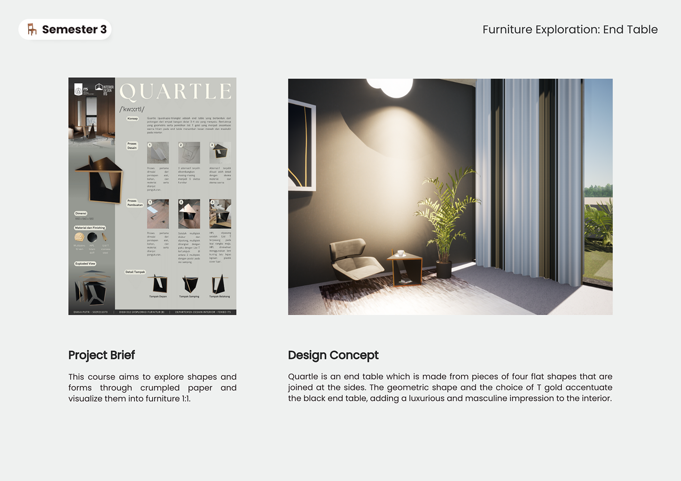 design interior design  Render 3D visualization pattern