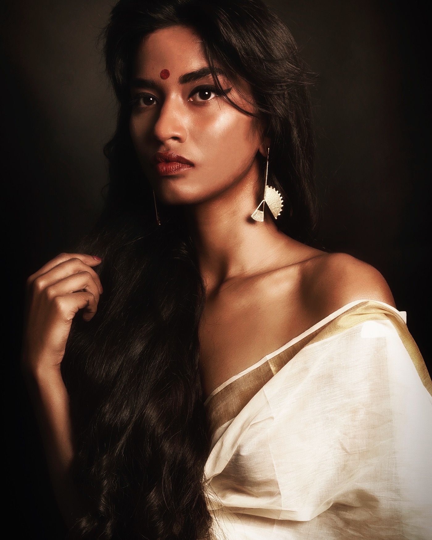 accessories Nikon Promotion portfolio blogger photographer photoshop drape indian beauty makeup