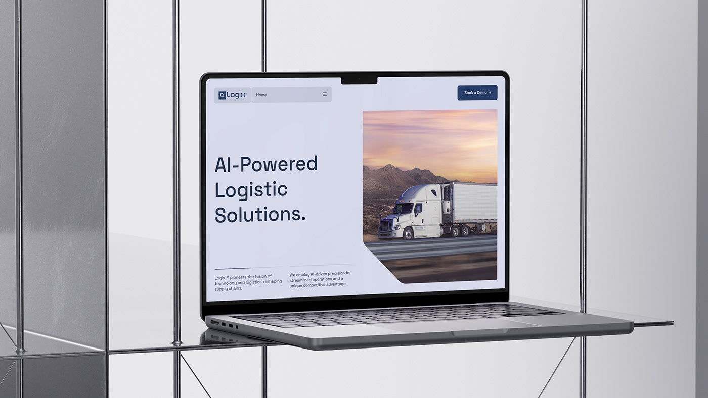 Website design for Logix - US based logistics and technology company