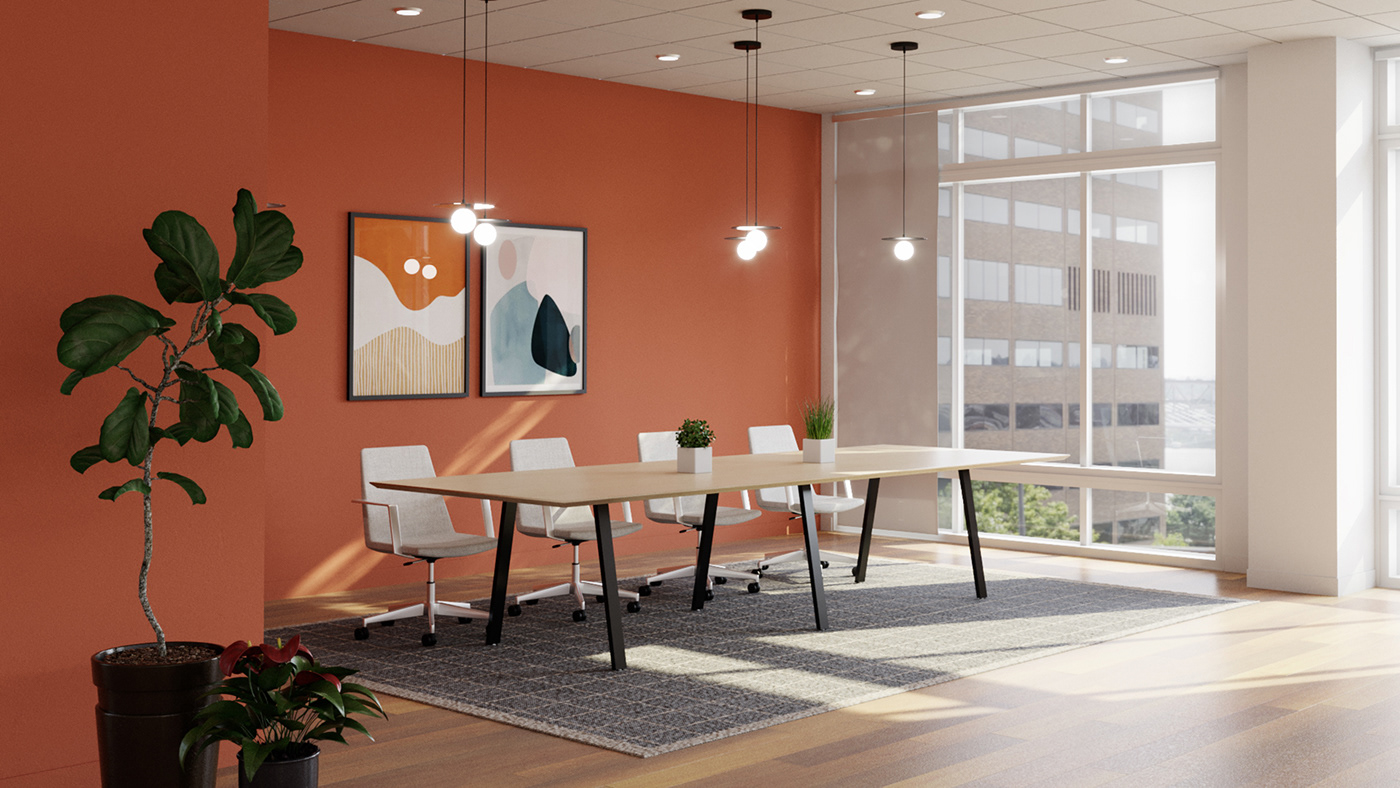 3D 3ds max architecture interior design  Office Building Render