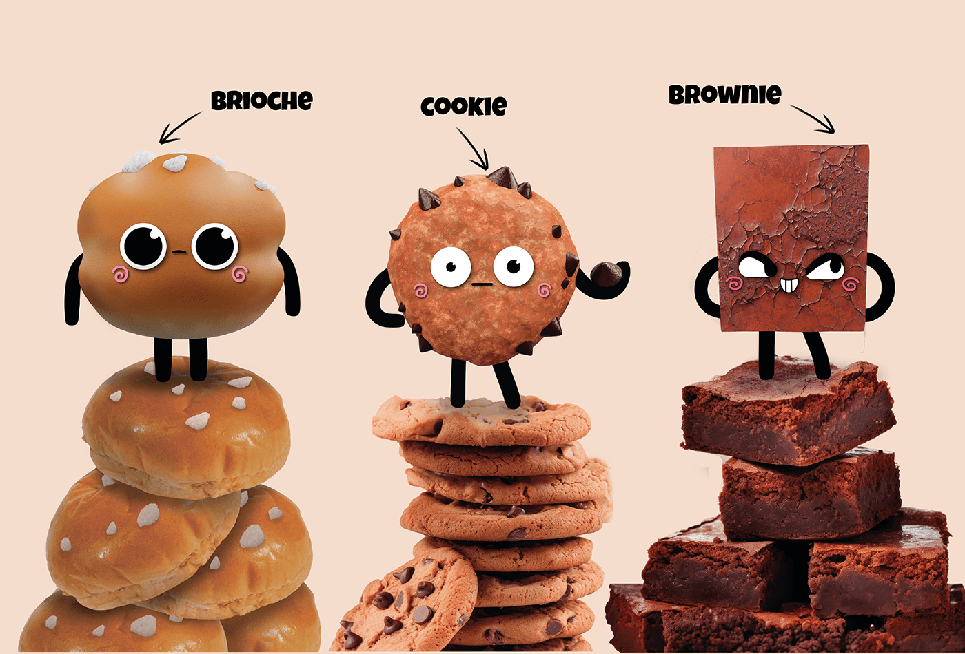Packaging Food Packaging biscuits branding  food branding visual identity biscuit branding cookies brand identity Mascot