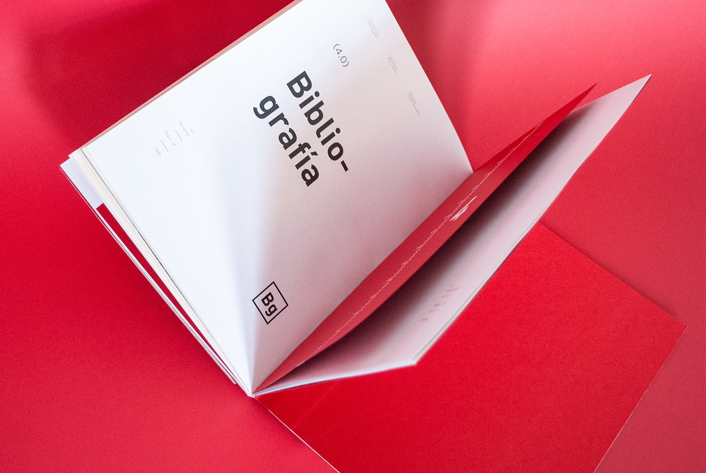 book editorial typography   print red binding specimen