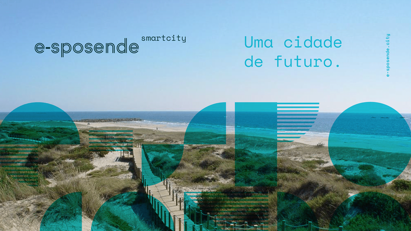 beach Braga branding  esposende identity logo Logo Design Portugal smart city visual identity
