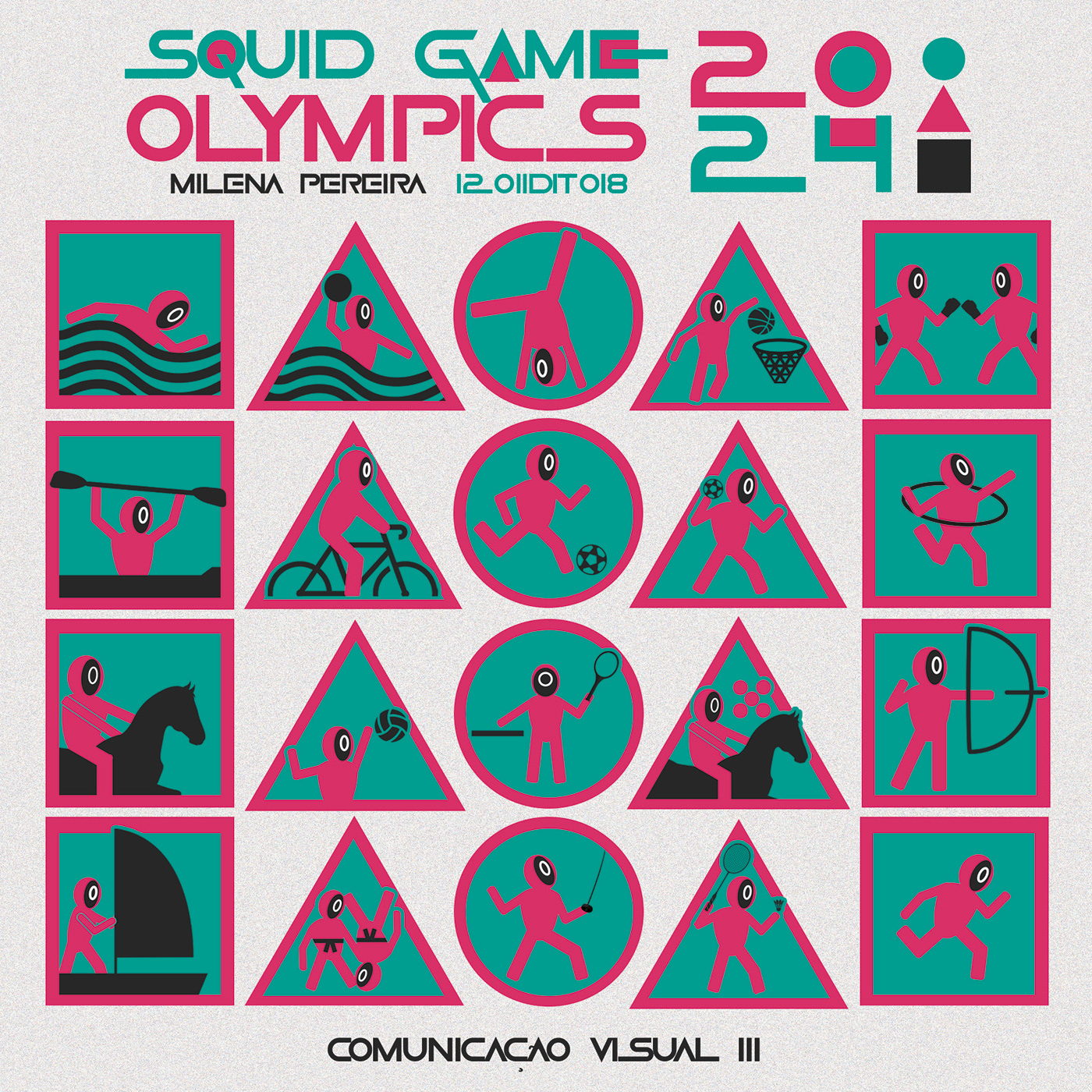 Netflix Olympics pictogram series squid game