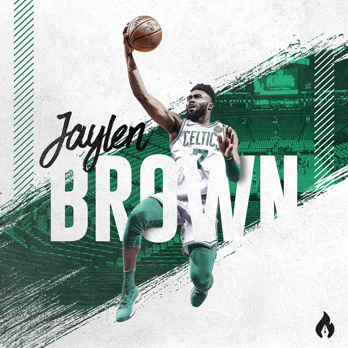 jaylen brown boston celtics NBA basketball sports design edit
