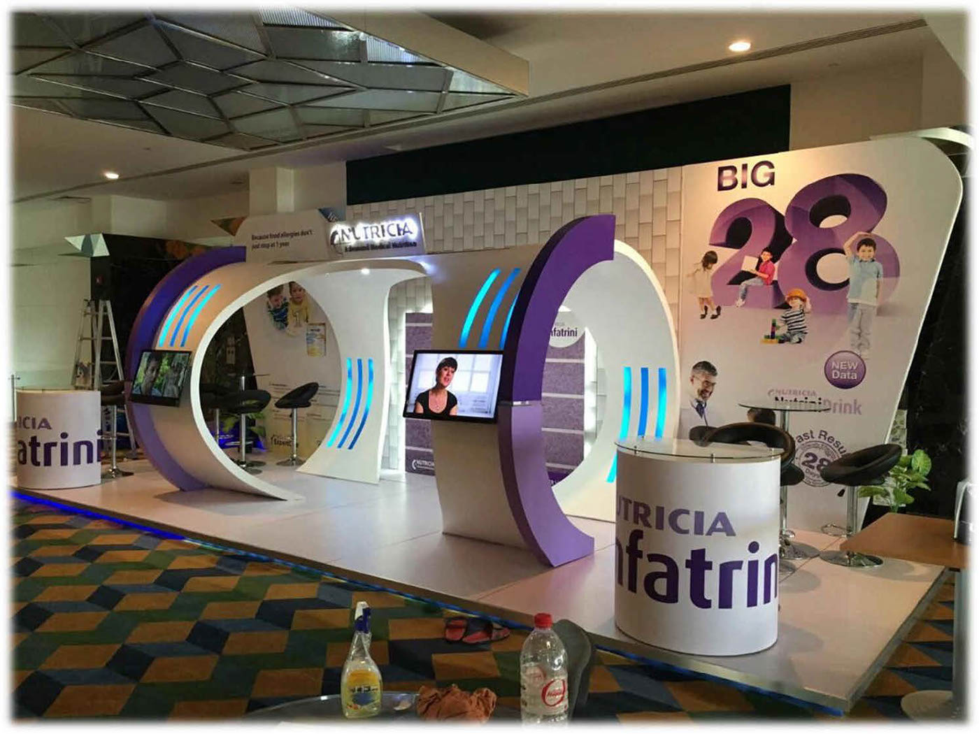 nutricia booth Nutricia  medicine booth design creative driection architecture Exhibition Design  medical booth