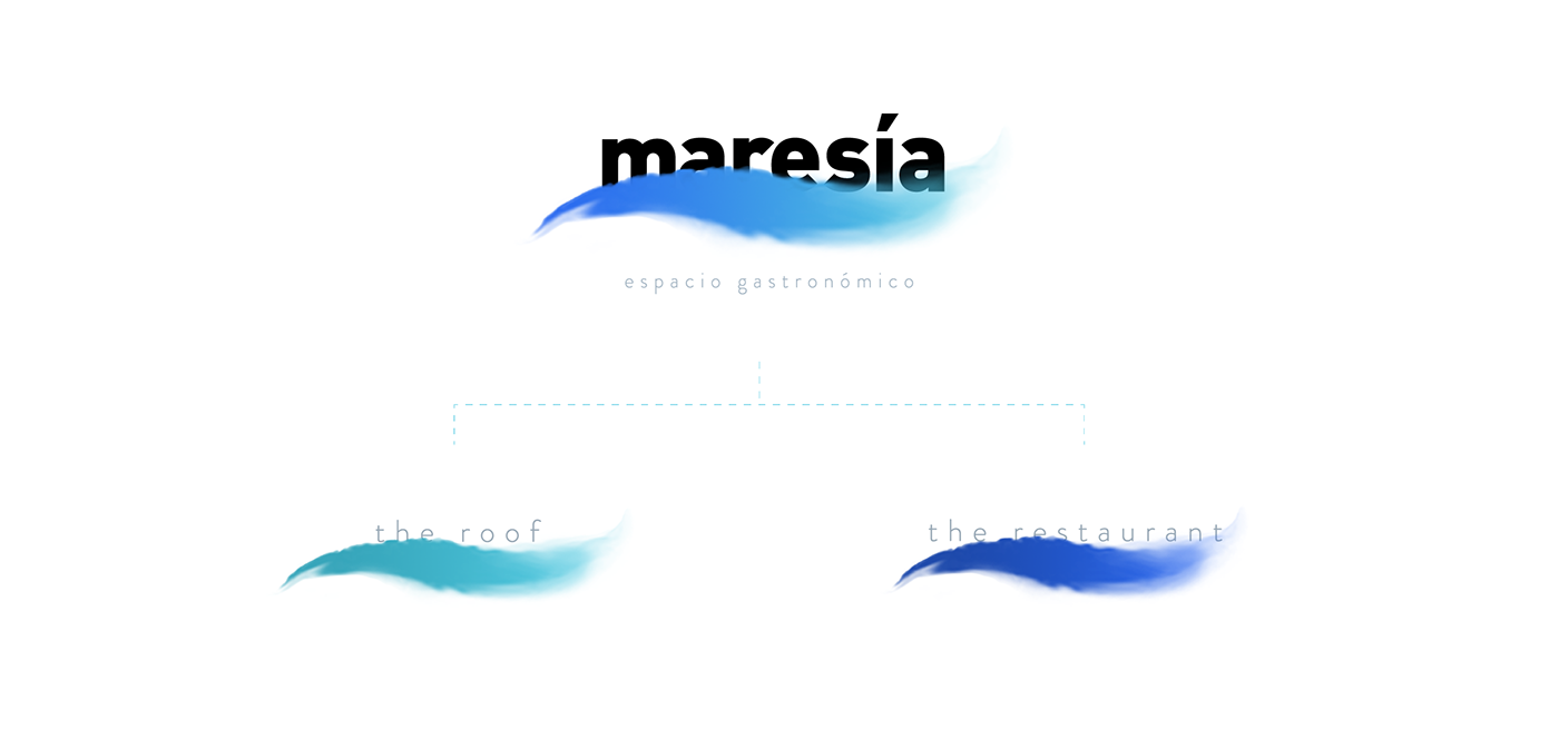 3D branding  gastronomic luxury Maresia michelin Ocean restaurant sea Space 