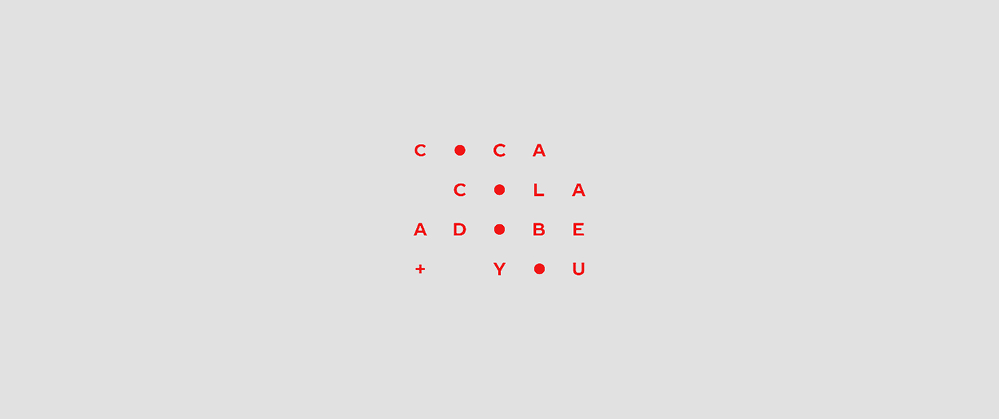 Coca-Cola adobe ad circle red graphic design  shapes coke cola Baugasm