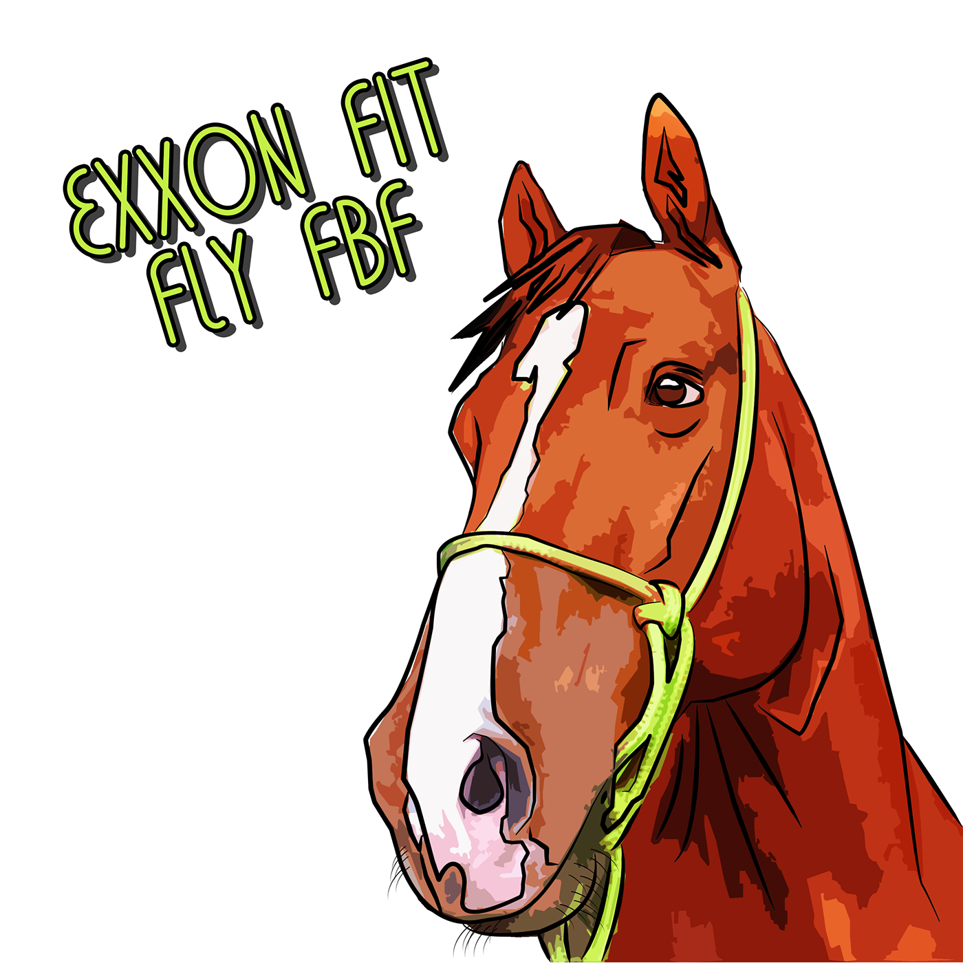 horse animal Drawing  Digital Art  artwork digital illustration Graphic Designer