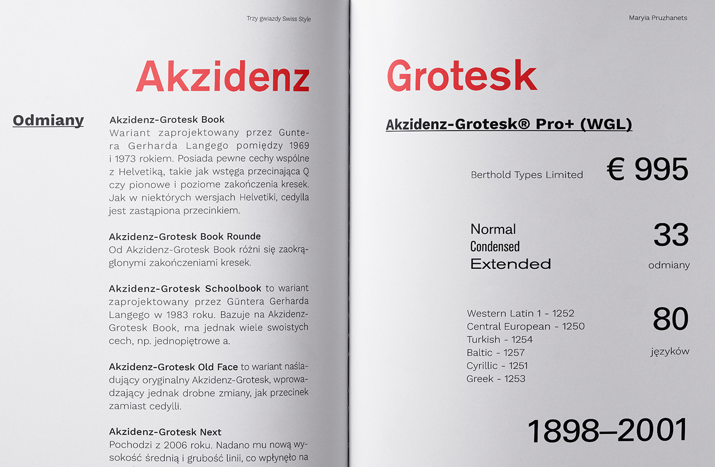 Akzidenz-Grotesk book editorial font helvetica Layout Style swiss typography   univers