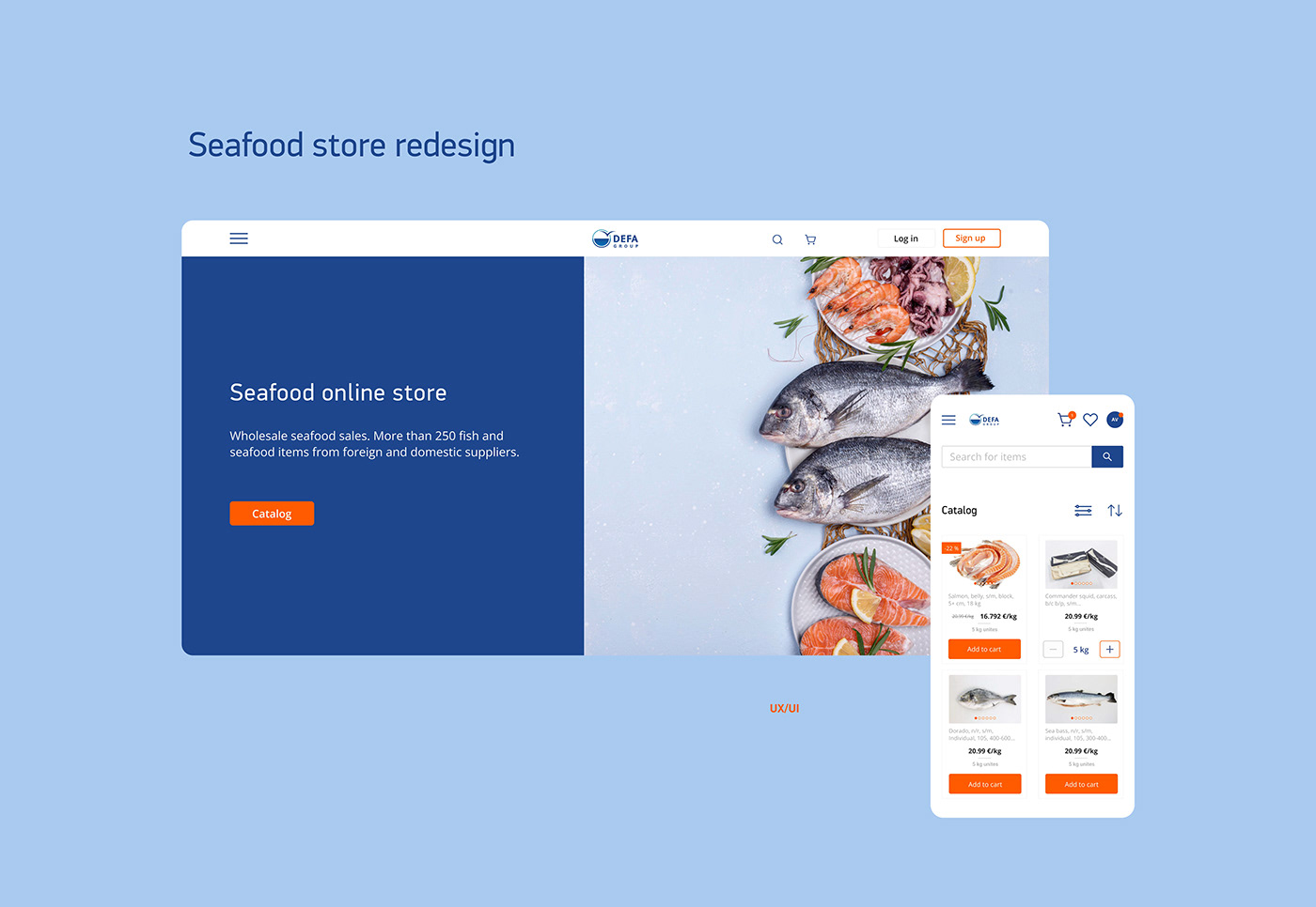 interface design mobile design product design  Project redesign seafood UI/UX ux Web Design  Website