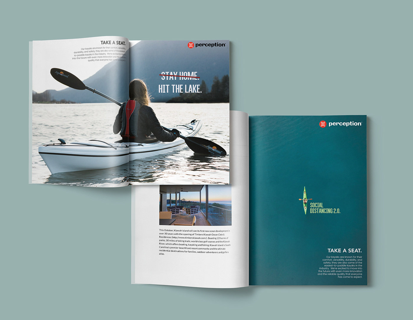 ad campaign ad design graphic design  Kayaks magazine perception Photography  Social Distance