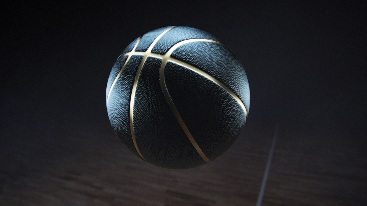 game design sport new 3D promo advert branding  black gold
