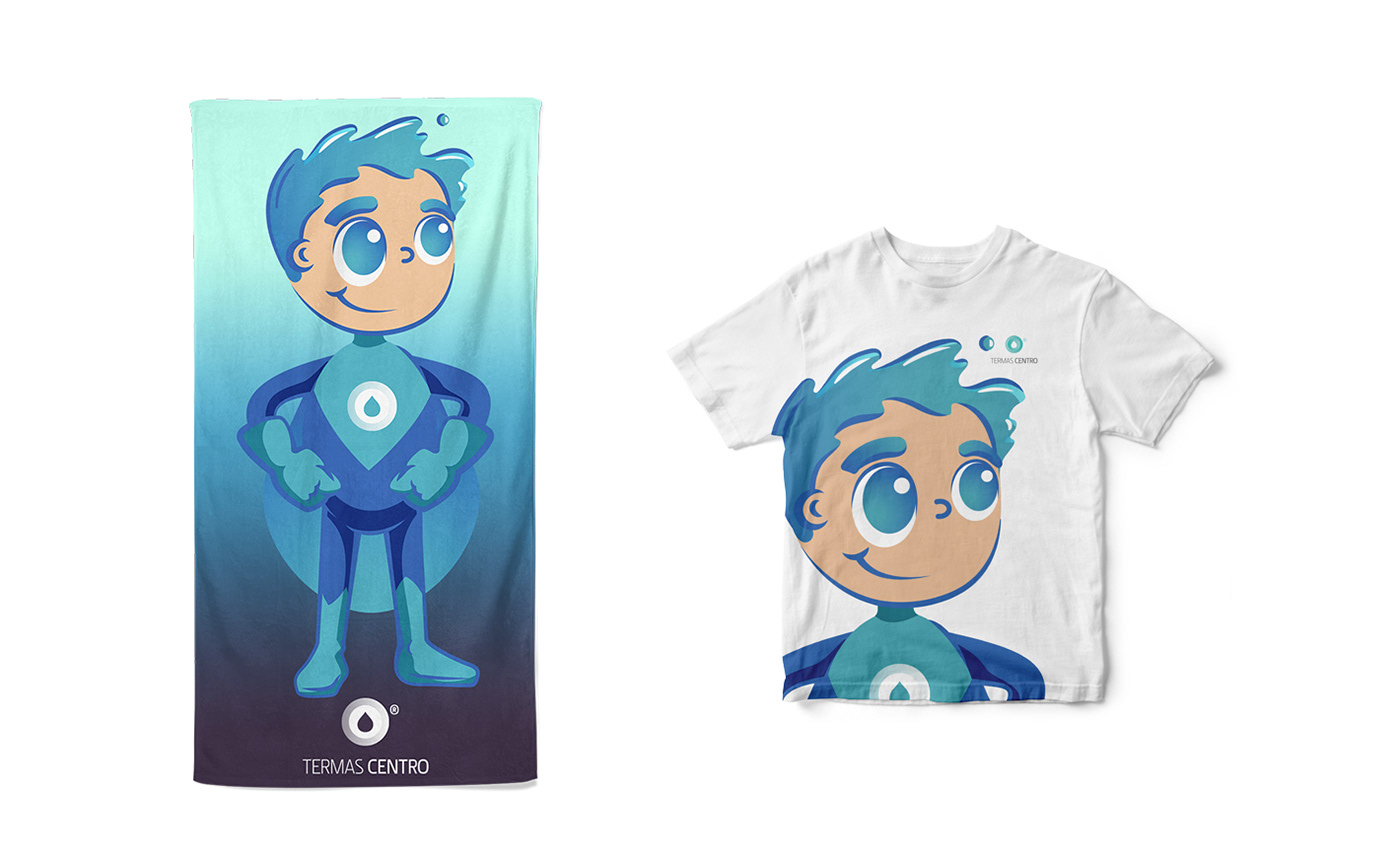 Character Character design  children graphic design  Health Mascot Portugal Super Hero Thermal Waters Young