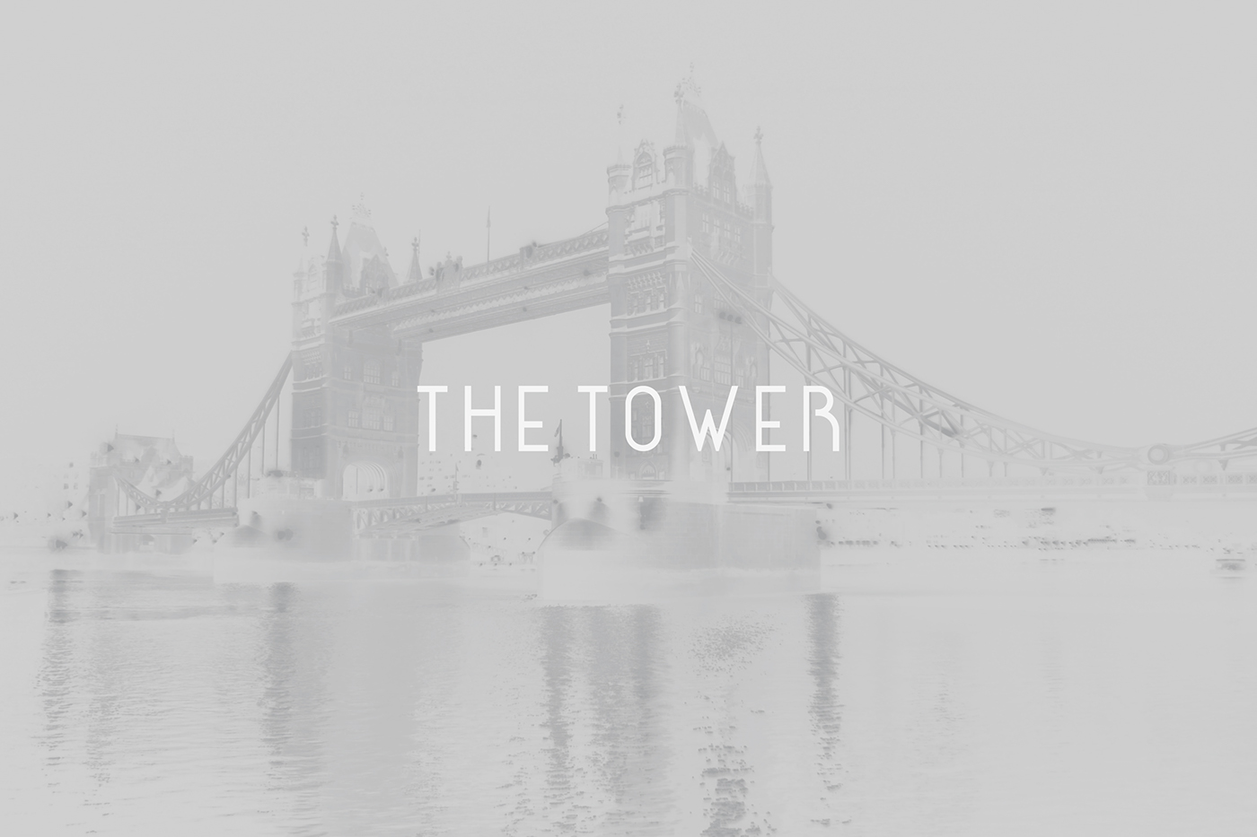London Typeface The British Museum the tower Albert bridge Madame Tassauds grey White font