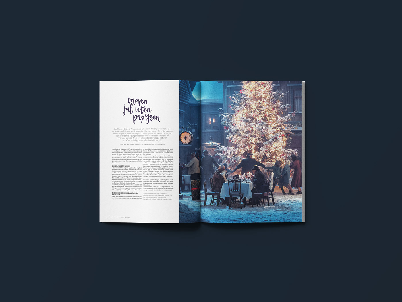 Adobe Portfolio Christmas Christmas magazine gold foil Hot Foil Editoral Design Redaksjonelt design art direction  Art Director Layout chrismas inspiration
