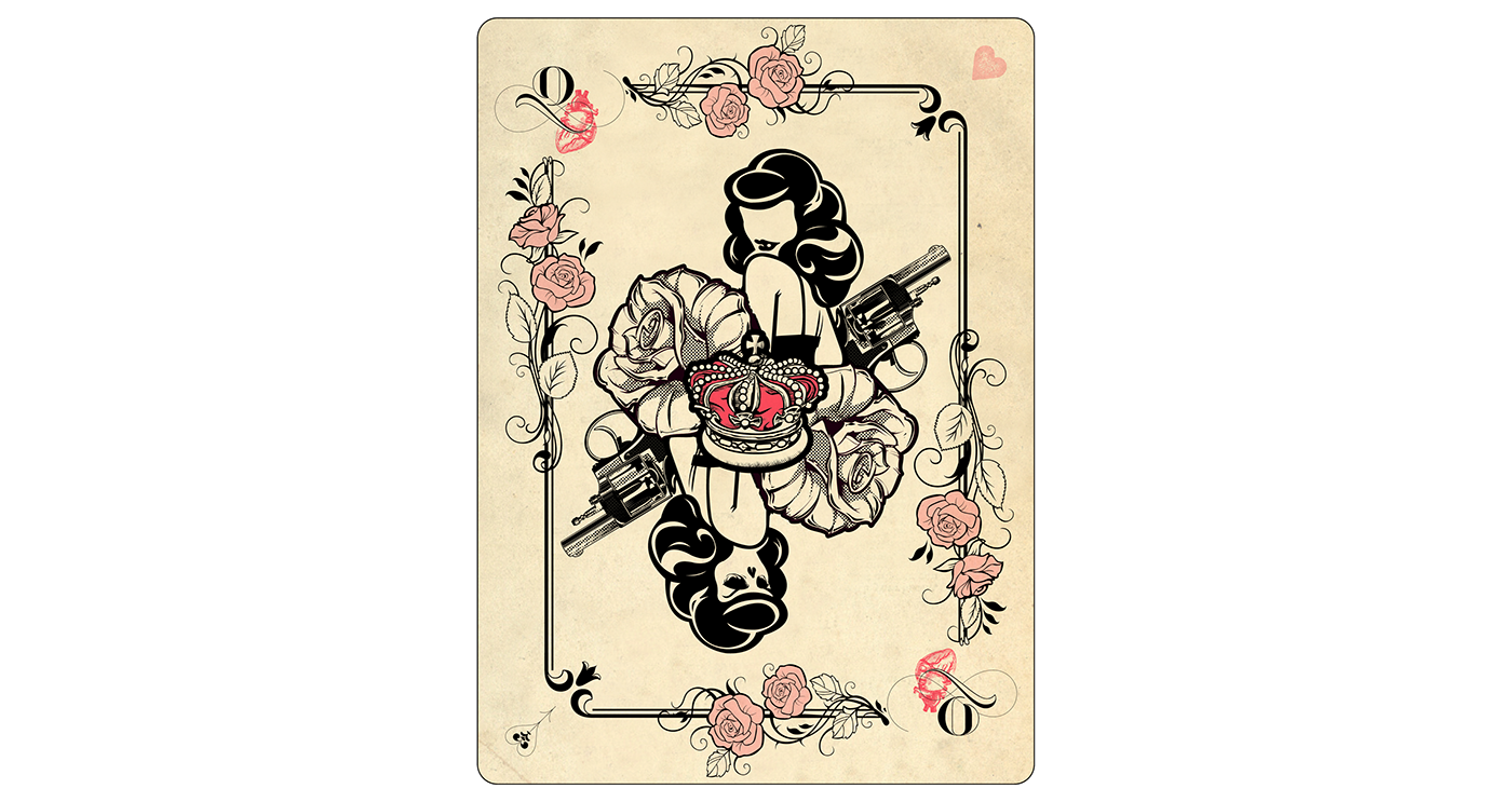 cards heart Character play suit