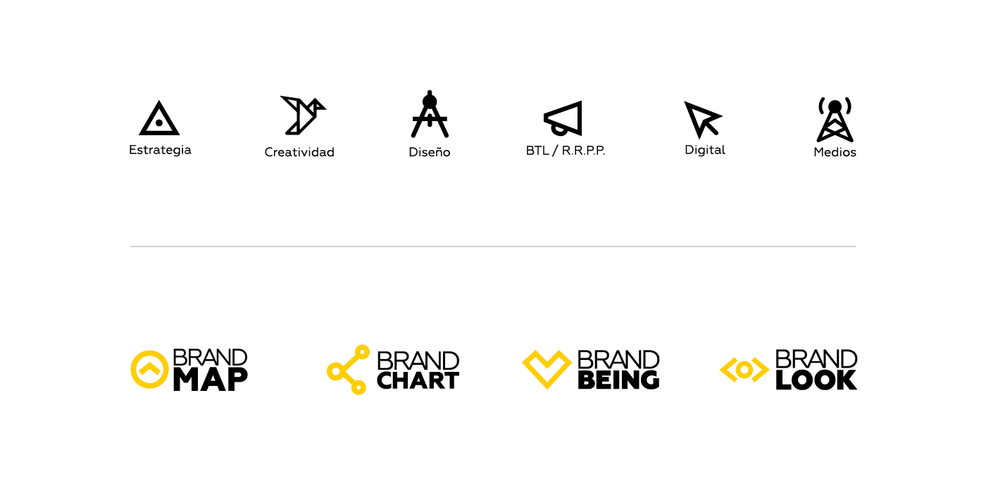 identity brand typography design Advertising Agency symbol Icon
