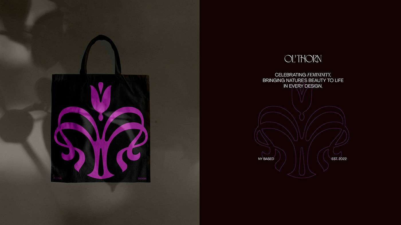branding  floral Brand Design Logo Design visual identity elegant New York japanese Flowers typography  