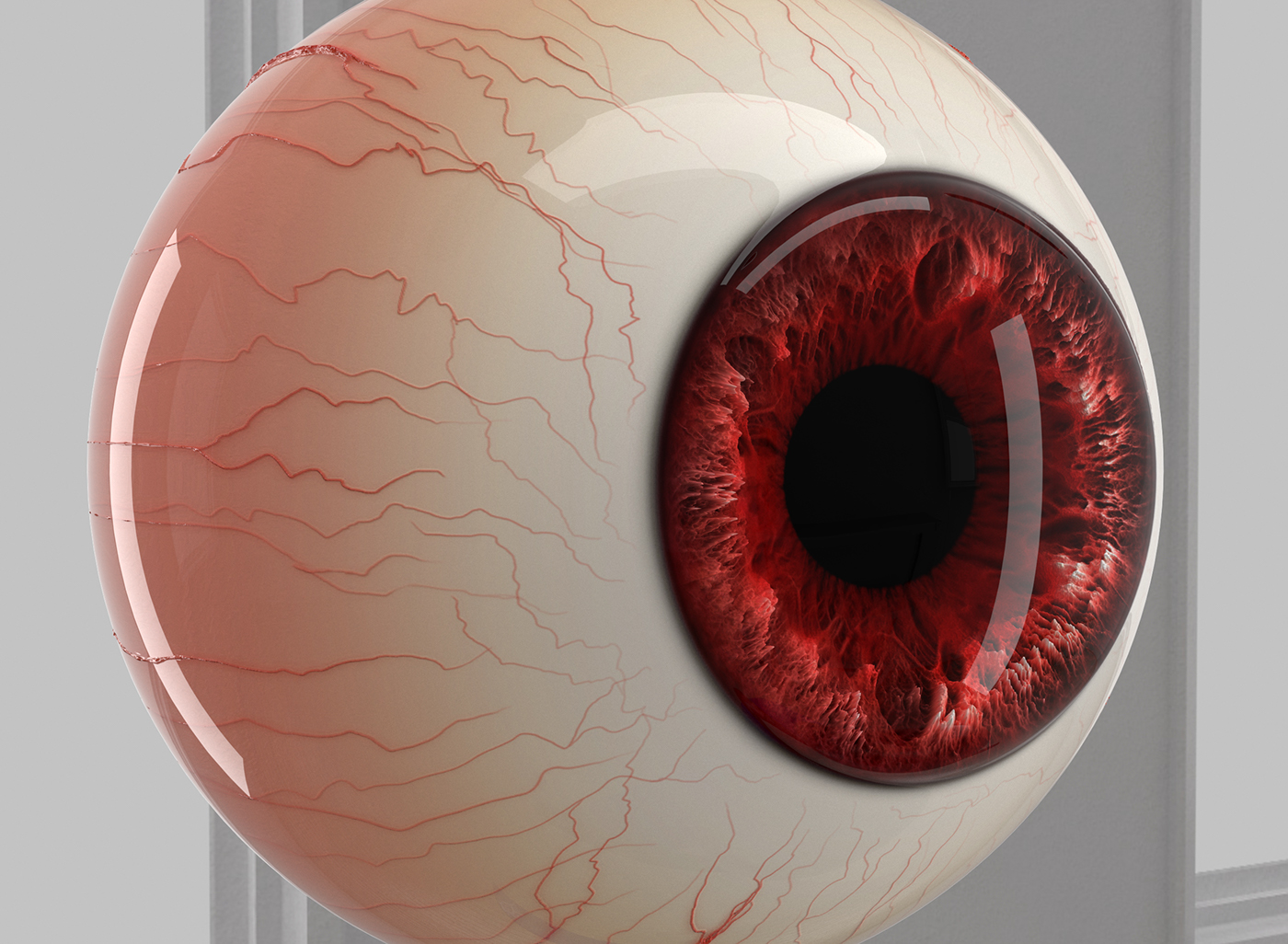 3D Sculpt eye texture Zbrush Maya 3dmax vray V-ray studio