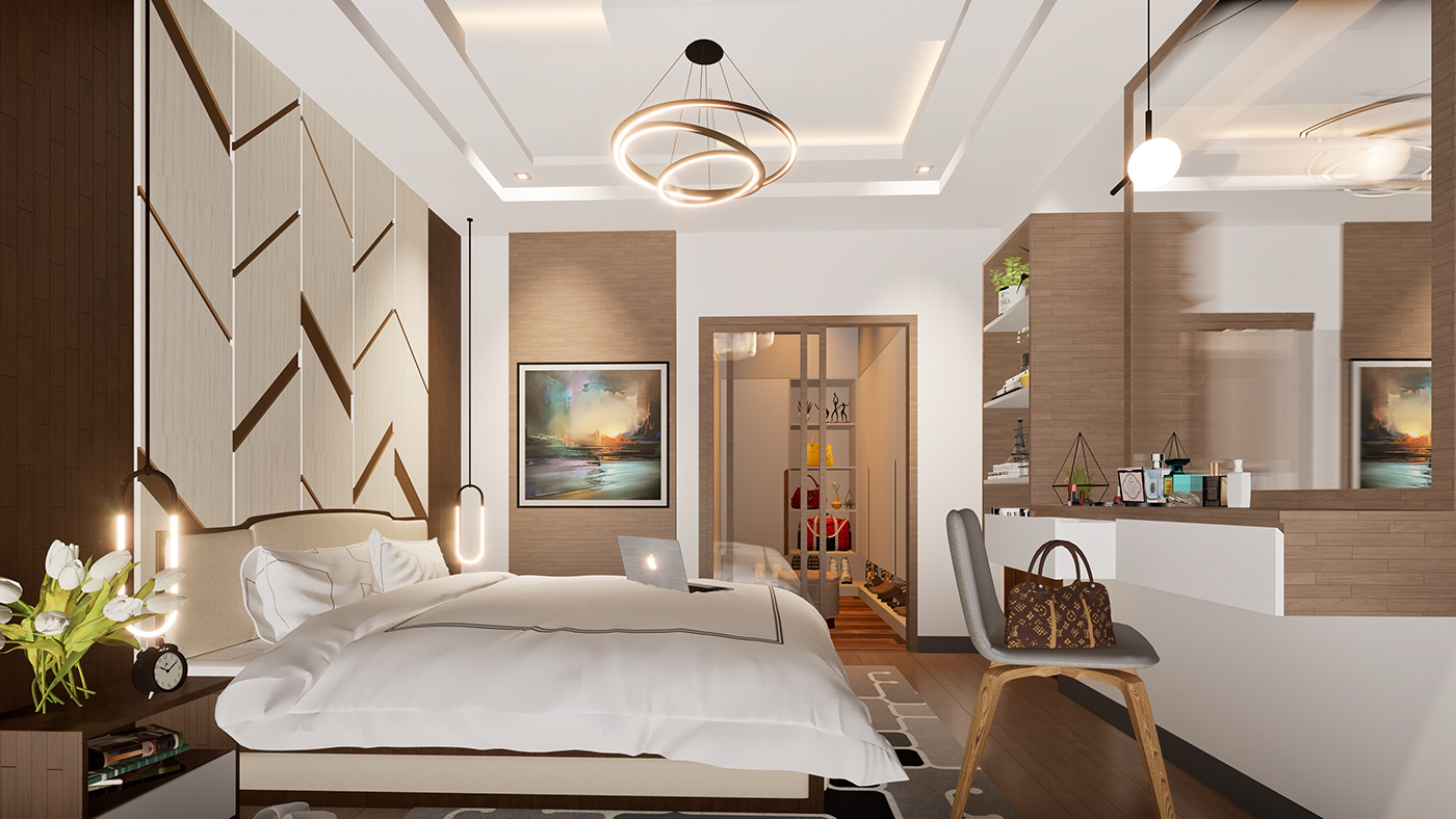 bed visualization 3D interior design  twinmotion design