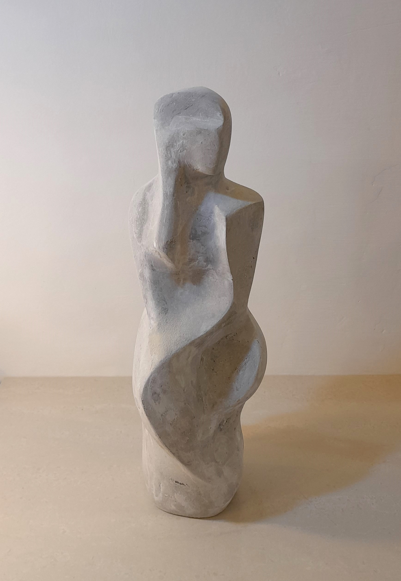 abstract cement clark camilleri concrete female figurative malta maltese modern sculpture