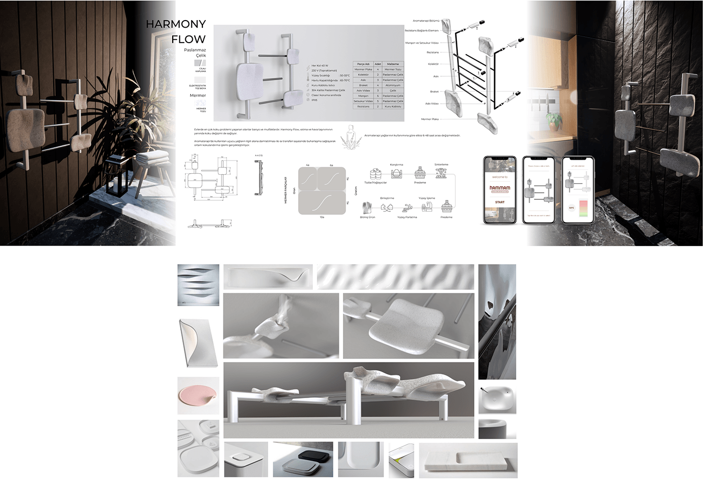 radiator design Graphic Designer industrial design  3D Render fusion 360 keyshot product design  UI/UX