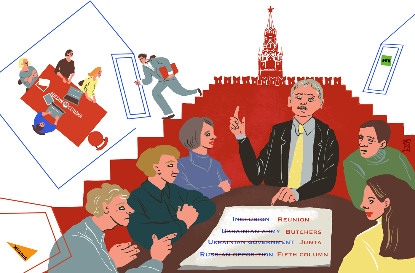 tv Propaganda Russia Journalist Kremlin Peskov Codastory desinformation
