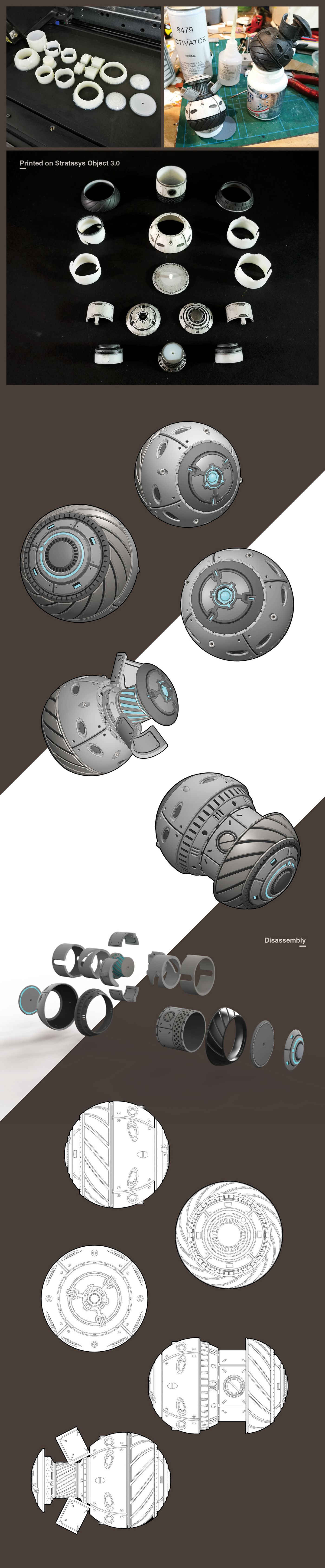 concept art 3d printed concept design Mechanical Design mechanism