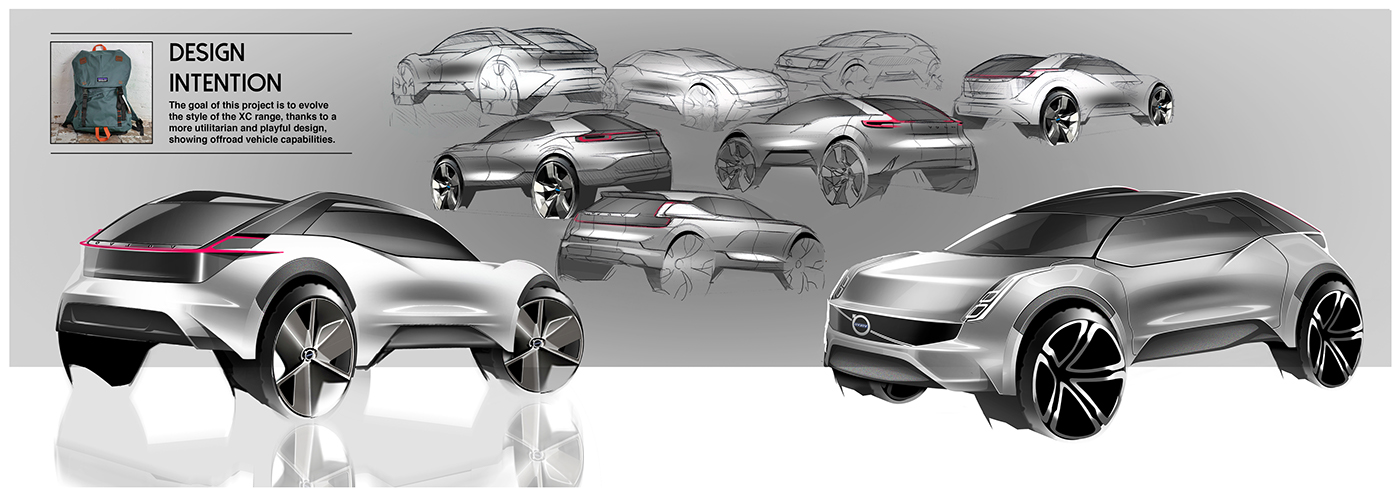 Volvo xc Design Project car design Design automobile Coupe estate