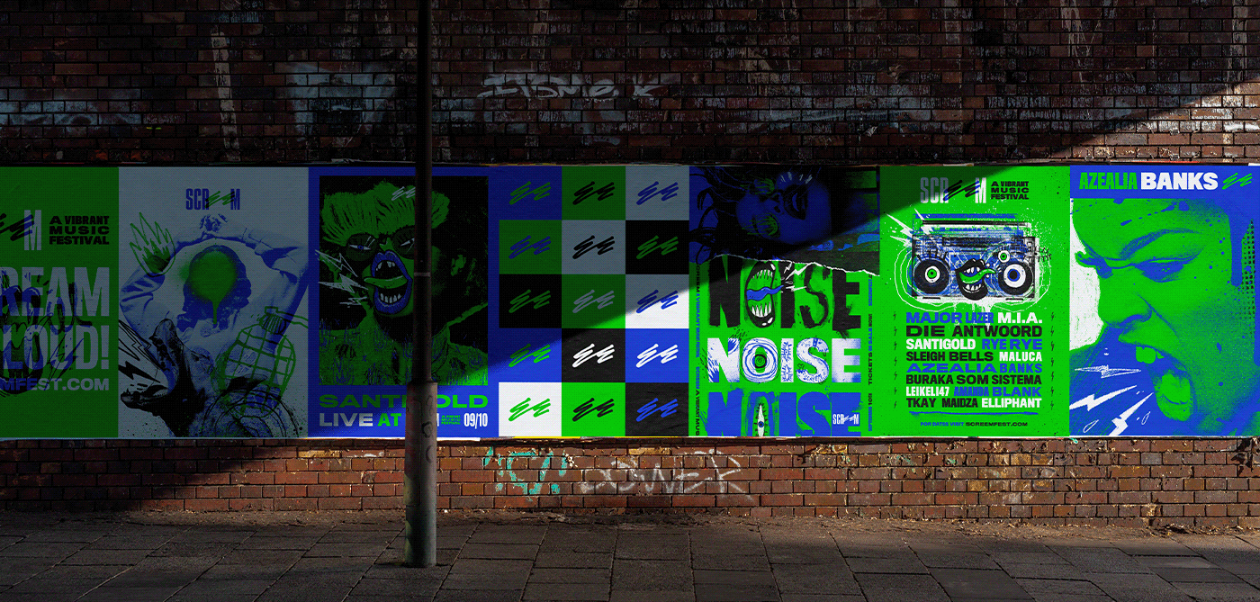 branding  festival inspiration loud music Music Festival noise noisy poster vibrant