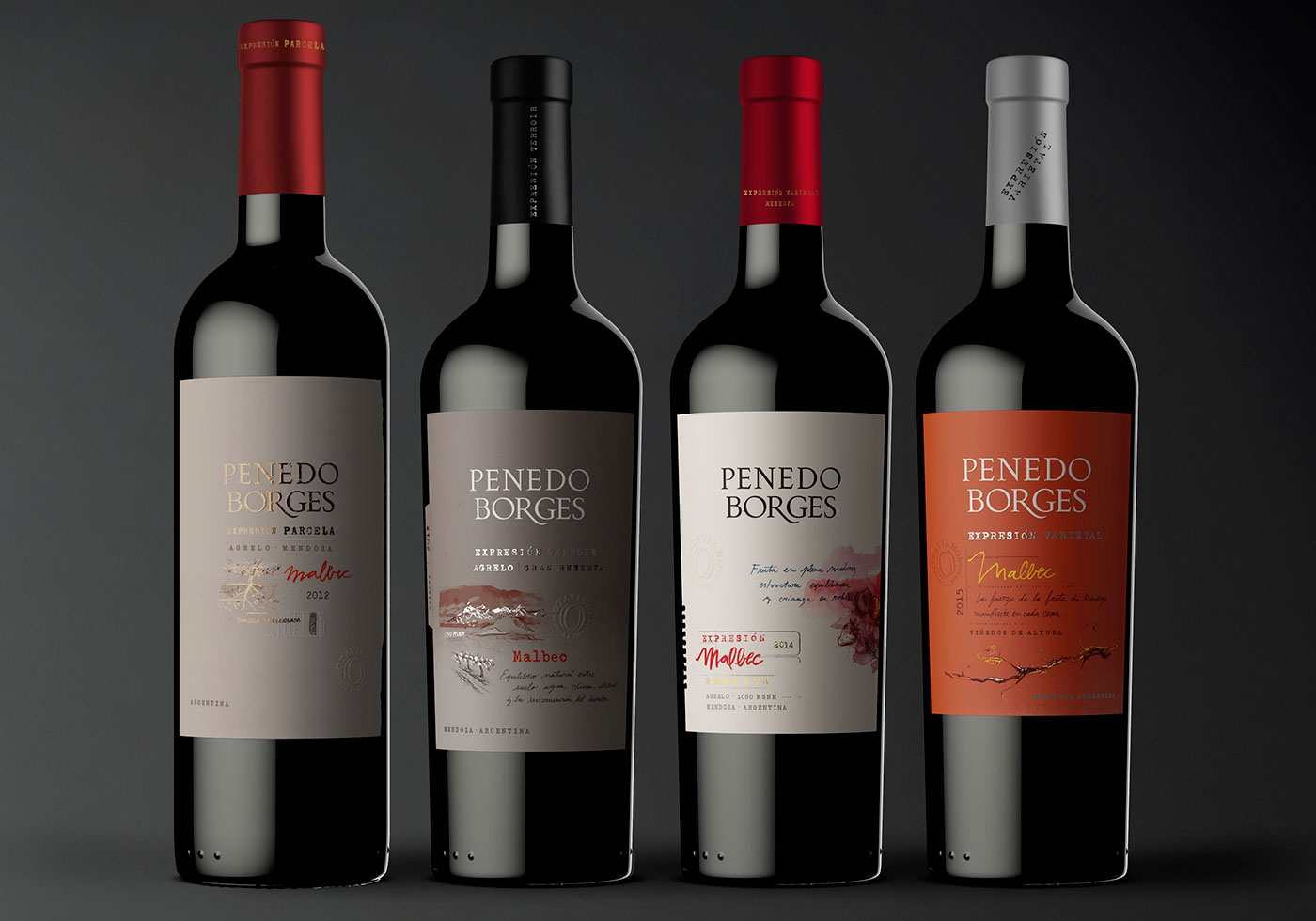 wine label penedo borges parcela bodega otaviano