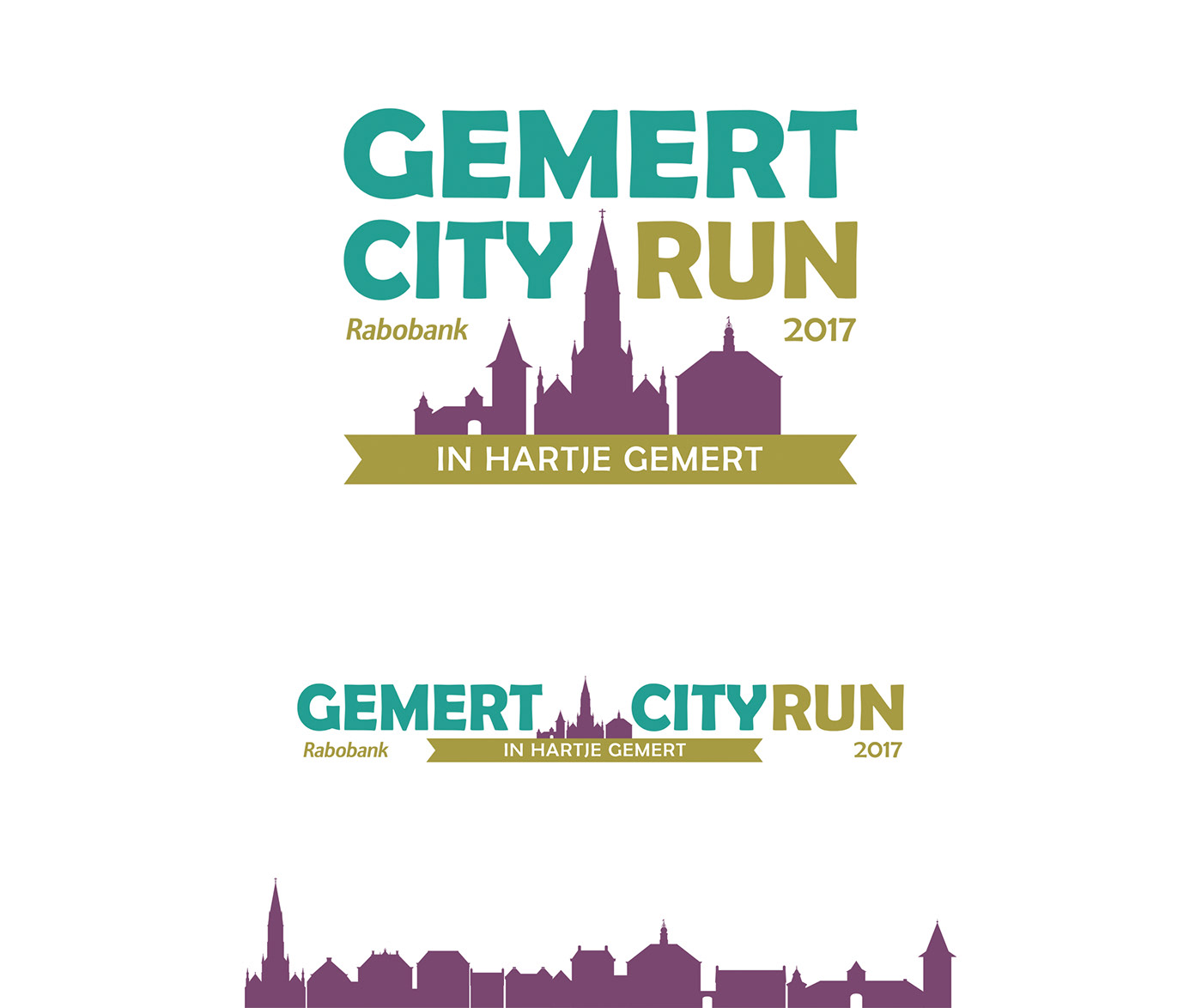 Adobe Portfolio graphic design  Logo Design flyer poster Promotiemateriaal drukwerk Gemert City Run branding 