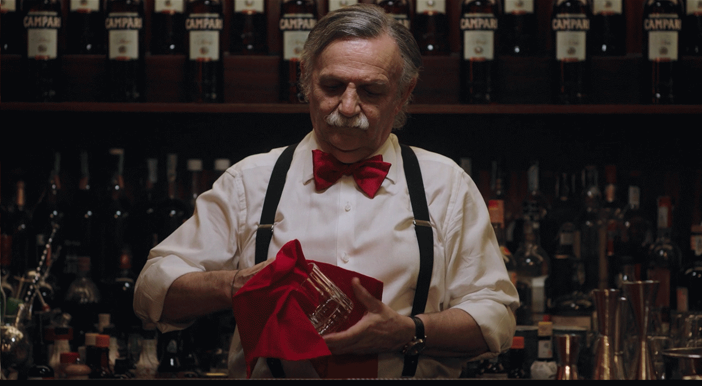 americano Campari Primo Carnera short film Film   cocktail drink Barman Boxer milano