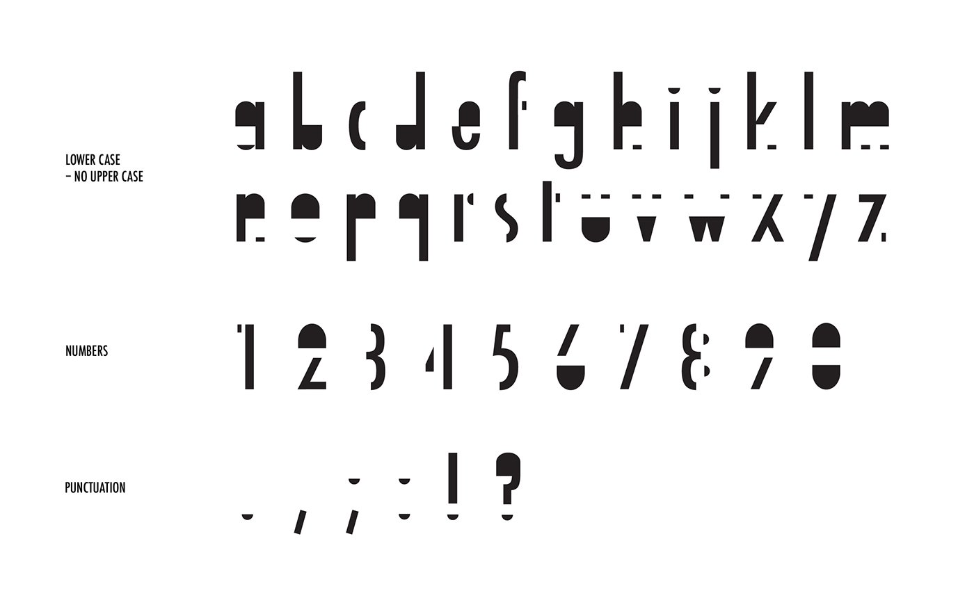 Typeface typography   typeface design geometric San-Serif Futura minimal design specimen typedesign font