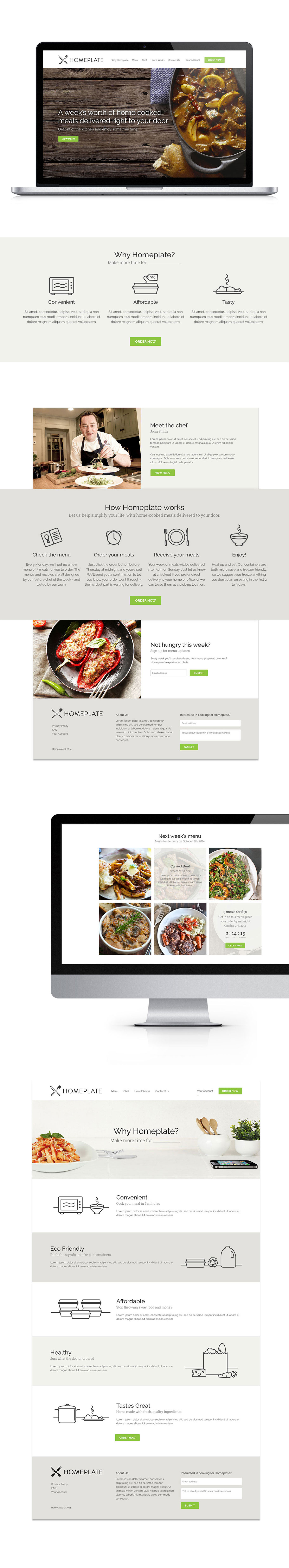 Website food service Startup delivery meals