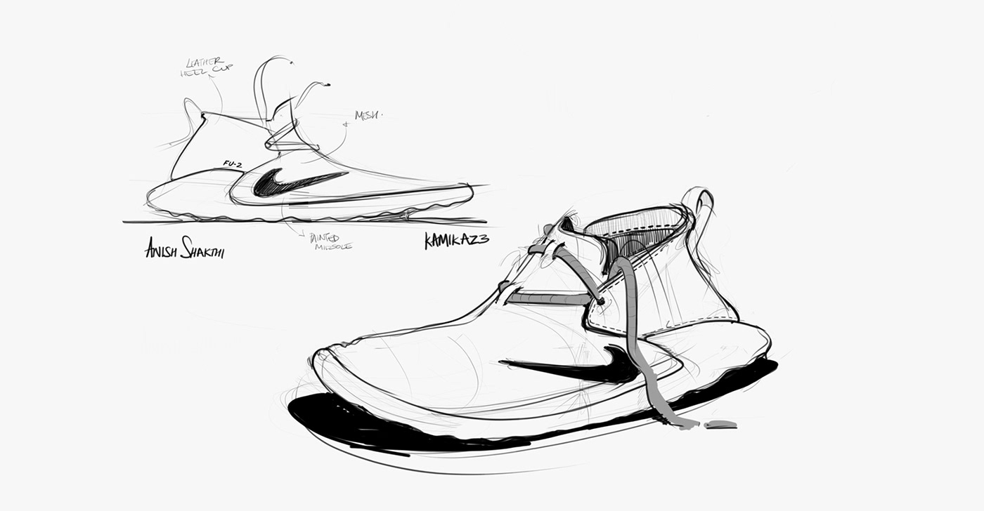 shoe sketching sketching product design  footwear design shoe design footwear sketching digital rendering pen sketch